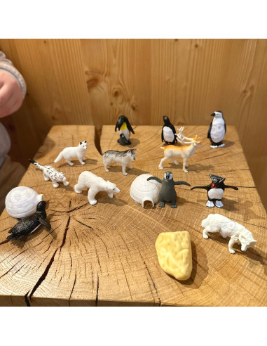 WOOPIE Arctic Animals Figures Set 16 pcs.