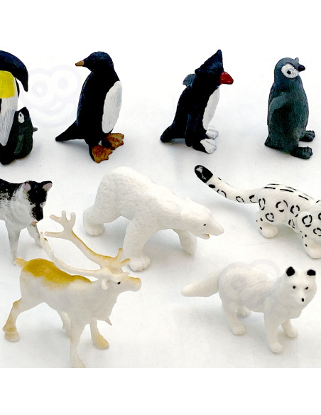 WOOPIE Arctic Animals Figures Set 16 pcs.