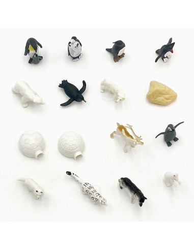WOOPIE Arctic Animals Figures Set 16 pcs.