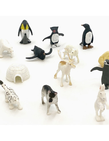 WOOPIE Arctic Animals Figures Set 16 pcs.