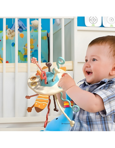WOOPIE BABY Montessori Sensory Toy Teether Rattle Multifunctional Fox