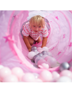 WOOPIE 3 viename palapinė „Princess Palace XXL“ su tuneliu sausam baseinui 2
