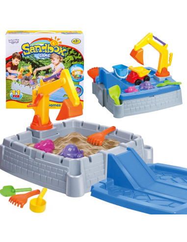 WOOPIE Portable Sandbox Castle Lockable + 9 acc.