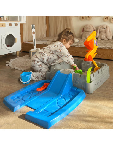 WOOPIE Portable Sandbox Castle Lockable + 9 acc.