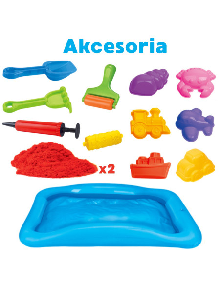 Woopie kinetinio smėlio magijos baseino rinkinio formų priedai, 3+