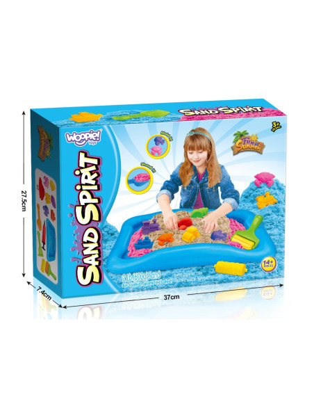 Woopie Kinetic Sand Magic Pool Set Molds Accessories 3+