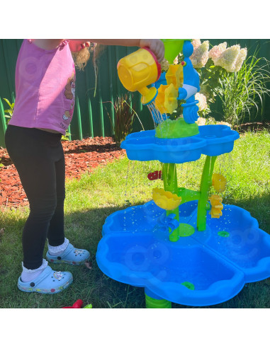WOOPIE Water Table 2 in 1 Sandbox Fountain XXL Aquapark with Dolphin