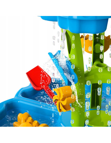 WOOPIE Water Table 2 in 1 Sandbox Fountain XXL Aquapark with Dolphin