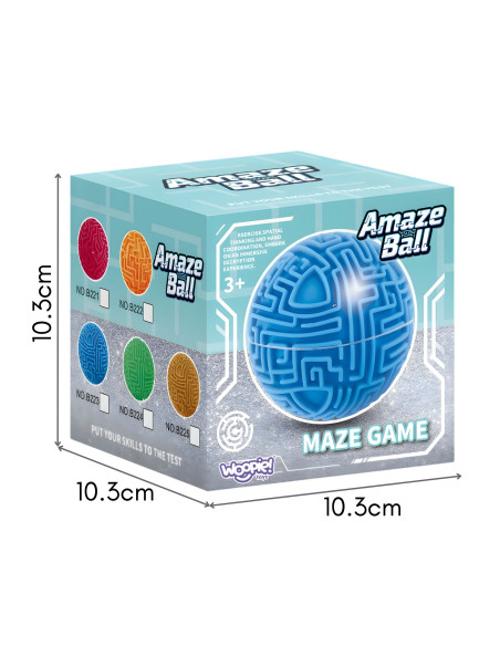 Blue Ball Maze 3D Arcade Game Amaze Ball 10CM