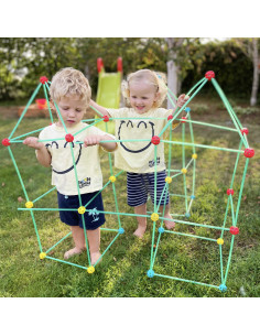 Конструктор WOOPI Big Blocks: палатка, трубочки, 128 деталей. 2