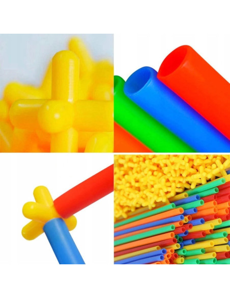 WOOPIE Building Blocks Colorful Straws 1000 pcs.