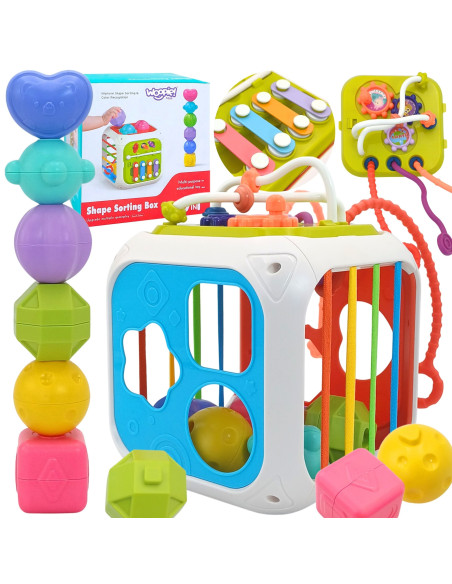 WOOPIE BABY sensorinio ugdymo veiklos kubas