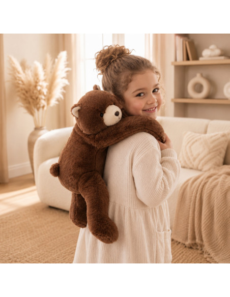 WOOPIE Weighted Plush Toy Teddy Bear Bruno Anti-Stress Sensory Heavy Bear Cuddly Toy 65cm 1500g