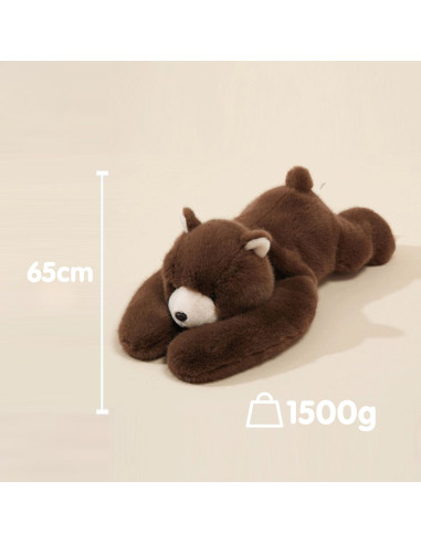 WOOPIE Weighted Plush Toy Teddy Bear Bruno Anti-Stress Sensory Heavy Bear Cuddly Toy 65cm 1500g