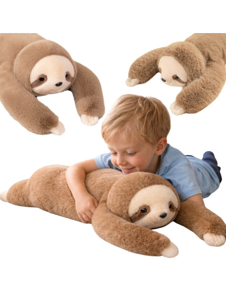 WOOPIE Weighted Plush Sloth Anti-Stress Sensory Heavy Bear Cuddly Toy 65cm 1500g