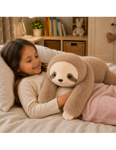 WOOPIE Weighted Plush Sloth Anti-Stress Sensory Heavy Bear Cuddly Toy 65cm 1500g