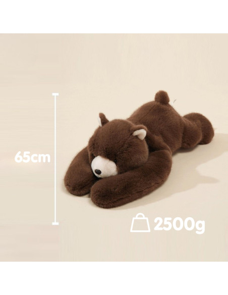 WOOPIE Weighted Plush Toy Balboa Bear Anti-Stress Sensory Heavy Bear Cuddly Toy 65cm 2500g