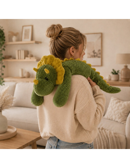 Антистрессовая сенсорная утяжеленная плюшевая игрушка-динозавр WOOPI, тяжелый медведь, мягкая игрушка, 65 см, 1500 г.