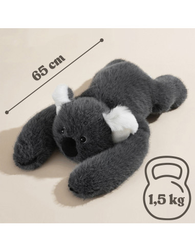 WOOPIE Koala antistresinis sensorinis svertinis pliušinis žaislas 65 cm 1500 g