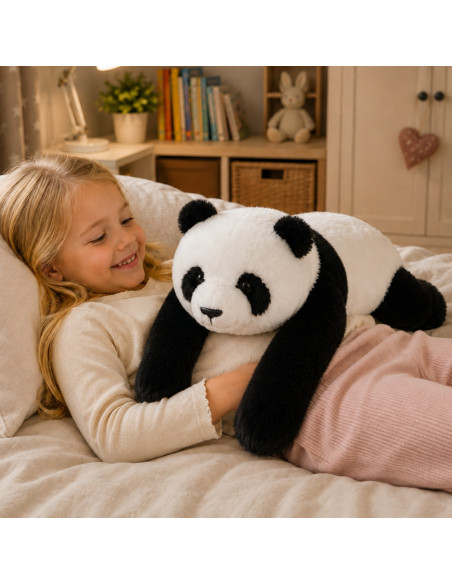WOOPIE Panda Antistresinis Sensorinis Svorinis Pliušinis Žaislas Sunkus Meškiukas 65cm 1500g