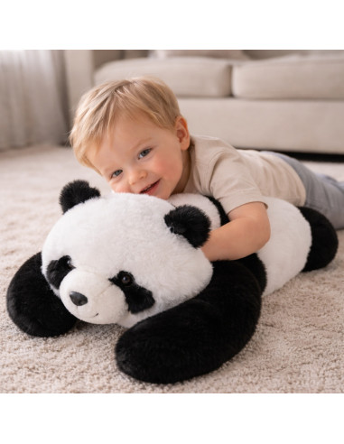 WOOPIE Panda Antistresinis Sensorinis Svorinis Pliušinis Žaislas Sunkus Meškiukas 65cm 1500g