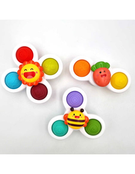 Вращающаяся игрушка WOOPI BABY 3-в-1: сенсорная развивающая игрушка