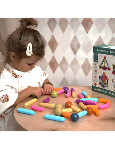 WOOPIE Magnetic Building Blocks Educational Large Thick 28 pcs.