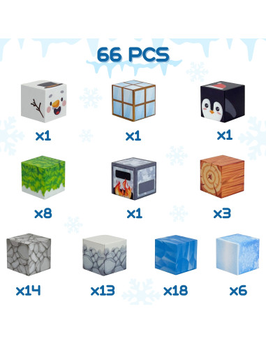 WOOPIE Magnetic Construction Blocks Winter World of Blocks