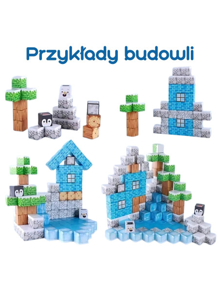 WOOPIE magnetiniai konstruktoriai Žiemos kaladėlių pasaulis