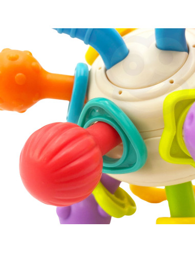 WOOPIE BABY Soft Rattle 2in1 Teether Sensory Toy for Babies 0m+
