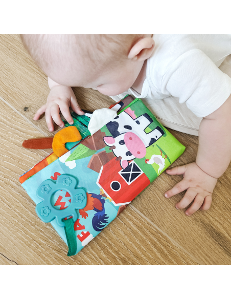 WOOPIE BABY Animal Tails Fabric Book