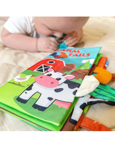 WOOPIE BABY Animal Tails Fabric Book