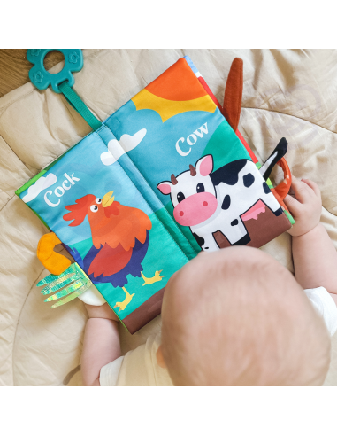 WOOPIE BABY gyvūnų uodegų audinio knyga