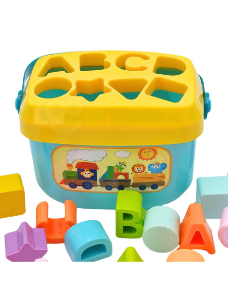 WOOPIE BABY Sorter 2 in 1 Case Suitcase + Alphabet and Shape Learning