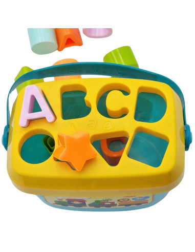 WOOPIE BABY Sorter 2 in 1 Case Suitcase + Alphabet and Shape Learning