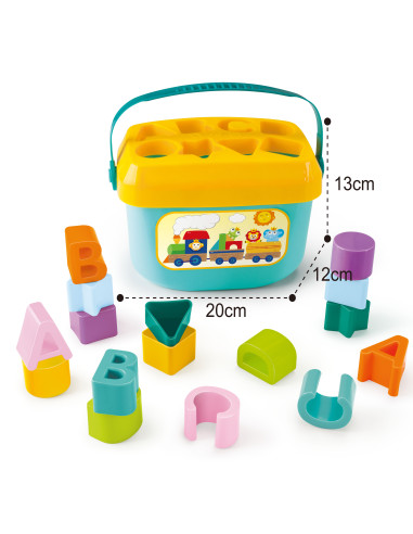 WOOPIE BABY Sorter 2 in 1 Case Suitcase + Alphabet and Shape Learning