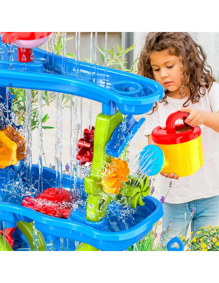 WOOPIE Water Table 4 in 1 Sandbox Waterfall XL 4-Level Dolphin