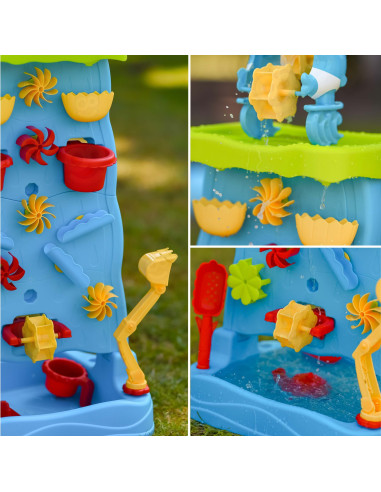 WOOPIE Waterfall XXL Water Wall 2 in 1 Water Table