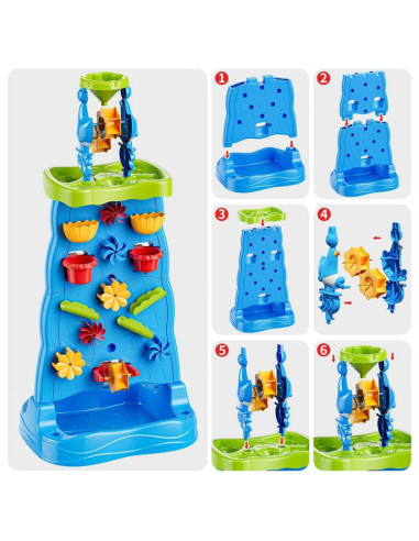 WOOPIE Waterfall XXL Water Wall 2 in 1 Water Table