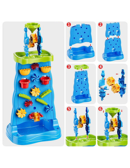 WOOPIE Waterfall XXL Water Wall 2 in 1 Water Table
