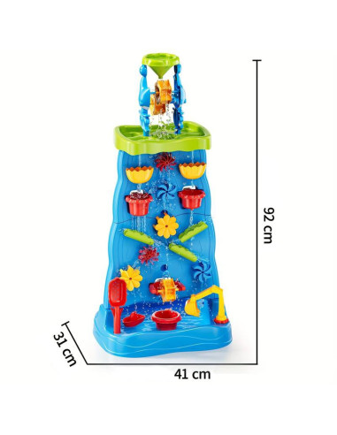 WOOPIE Waterfall XXL Water Wall 2 in 1 Water Table
