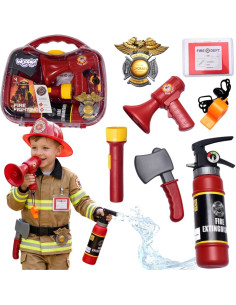 WOOPIE Firefighter Suitcase with Fire Extinguisher Set 7 pcs.