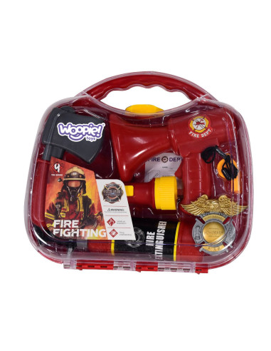 WOOPIE Firefighter Suitcase with Fire Extinguisher Set 7 pcs.