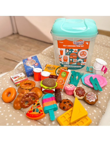 WOOPIE Little Confectioner's Set Sweets and Desserts in a Bucket 40 pcs.
