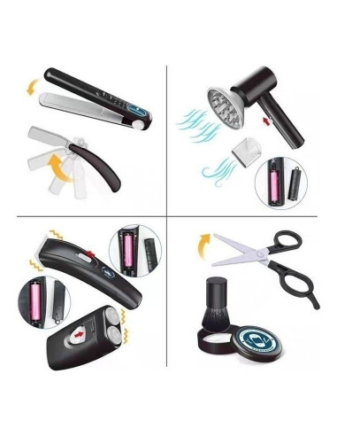 WOOPIE Barber Hairdressing Set for Kids Styling Salon 24pcs.