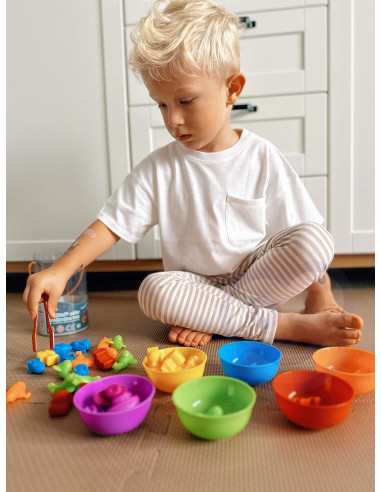 WOOPIE Montessori Educational Game Color Sorter Animals 44 pcs.