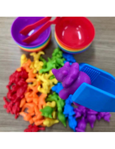 WOOPIE Montessori Educational Game Color Sorter Animals 44 pcs.