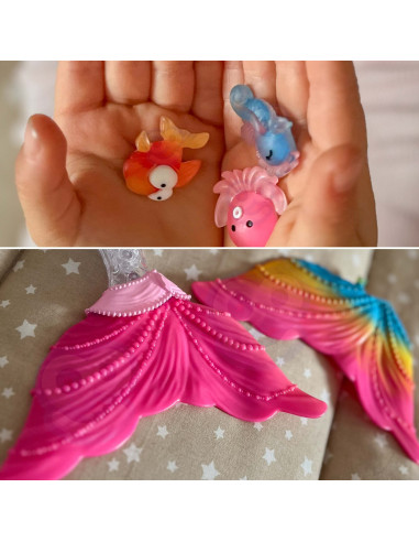 WOOPIE Gina Magic Rainbow Mermaid Doll with Accessories