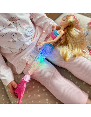 WOOPIE Gina Magic Rainbow Mermaid Doll with Accessories