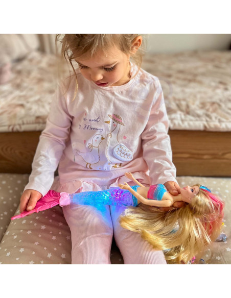 WOOPIE Gina Magic Rainbow Mermaid Doll with Accessories